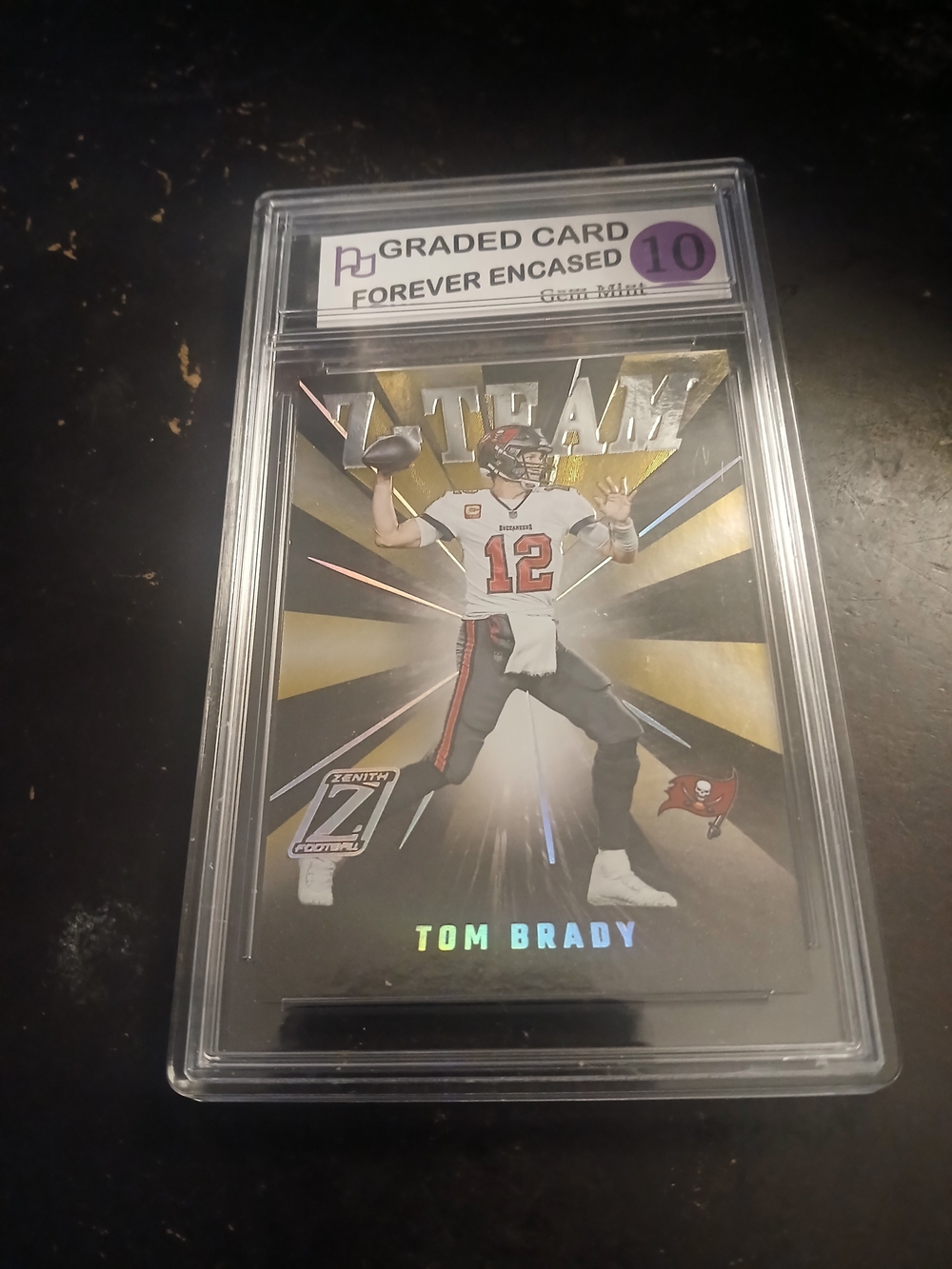 Tom Brady Football Trading Card - Black & Gold
